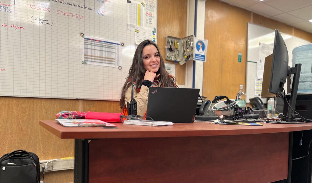 Camila Senociain, la primera jefa de turno de Mantenimiento Mina en la historia de Zaldívar