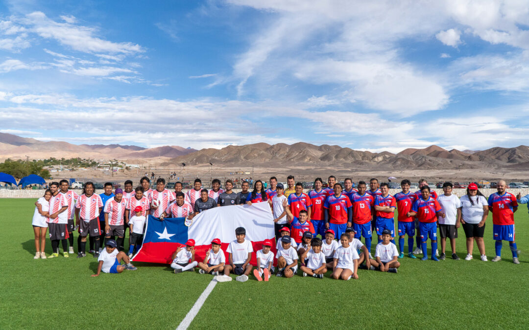 Ex jugadores de La Roja vivieron partido de exhibición en Peine