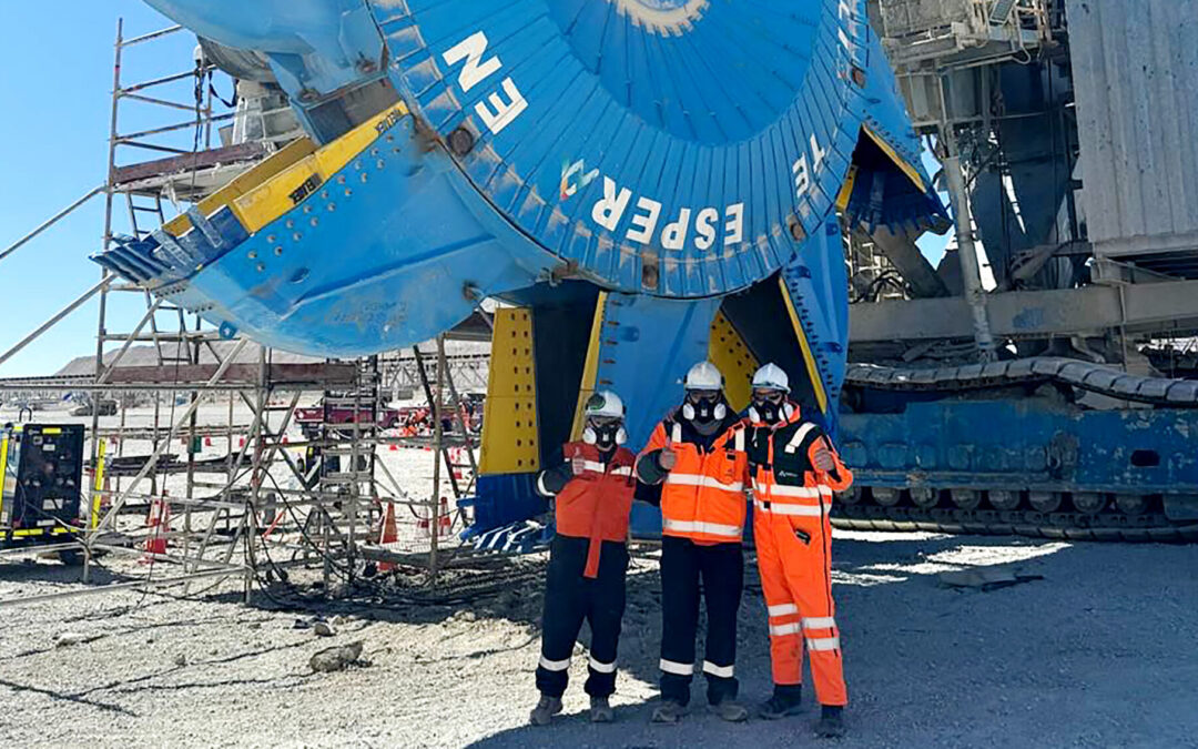 36 horas antes y sin accidentes culminó el cambio del eje de la rotopala
