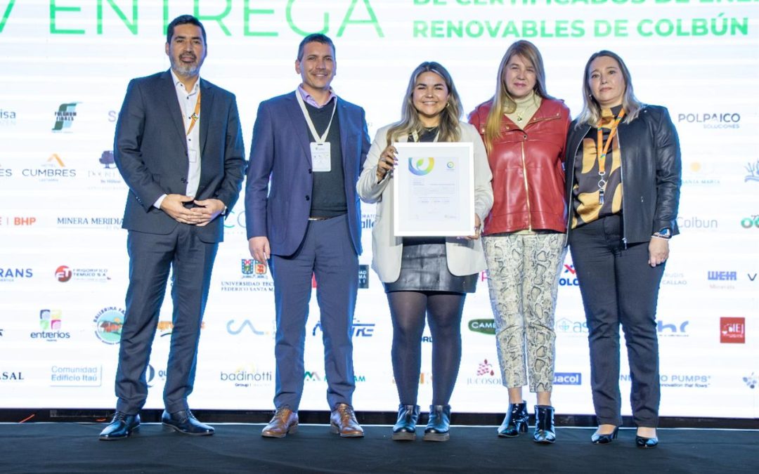 Energía 100% renovable: Zaldívar recibe certificación por cuarto año consecutivo