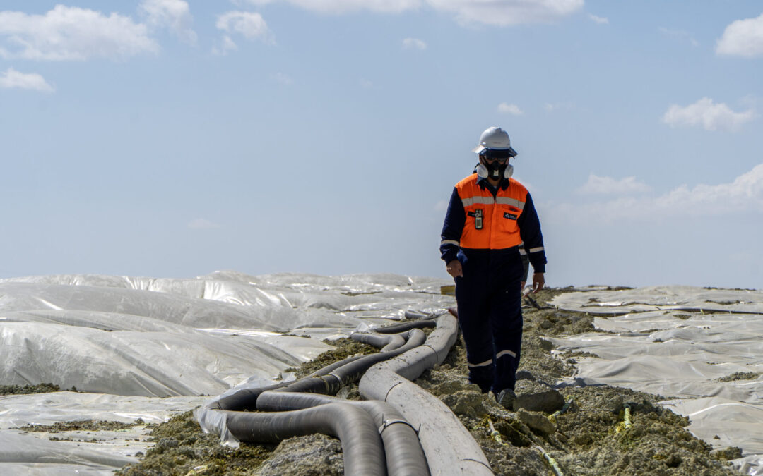 Grupo Minero aprueba innovador proyecto de recuperación de cobre en área de pila dinámica