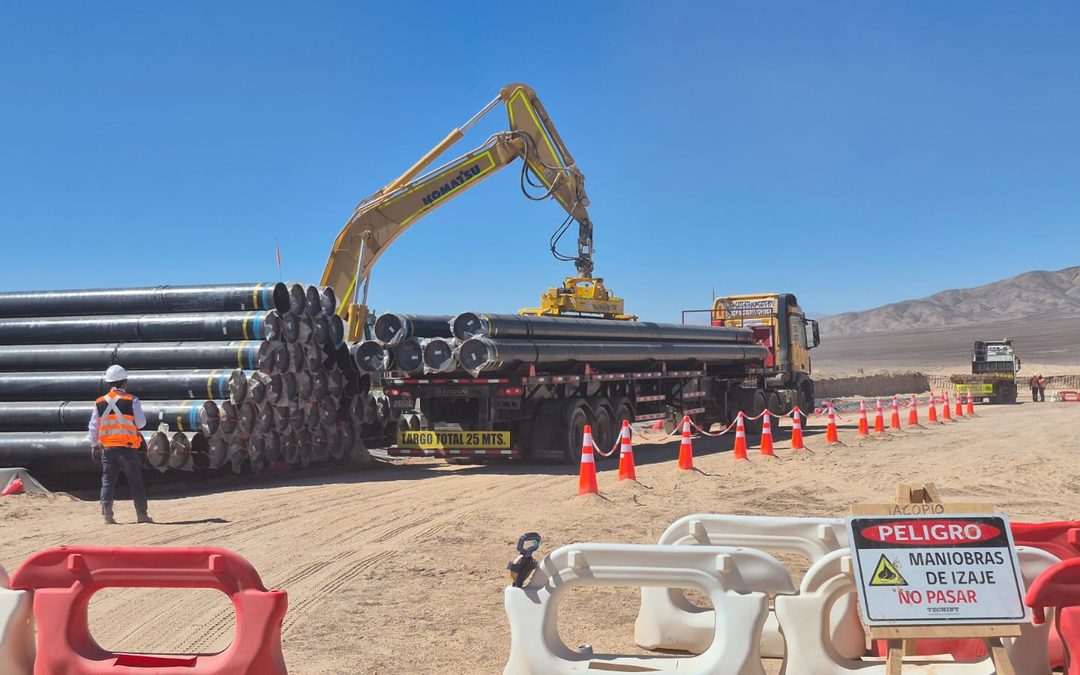 Proyecto de Solución Hídrica toma impulso con excavaciones e instalación de ducto